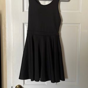 Black dress  with mesh back